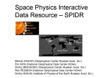 Space Physics Interactive Data Resource�SPIDR