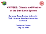 CAWSES: Climate and Weather of the Sun-Earth System