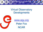 Virtual Observatory Developments